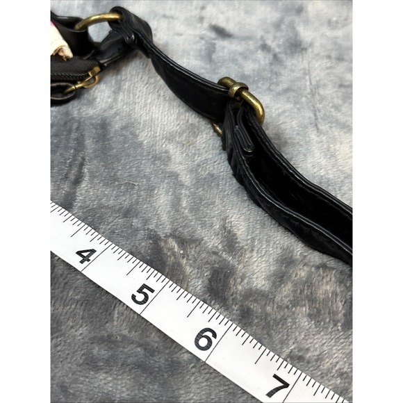 Stone Mountain Floral Faux Leather Crossbody Bag Purse Pink White Black Boho Y2k - Picture 15 of 16